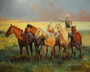 Indianer und Cowboy Werke - wrangler und Pferde